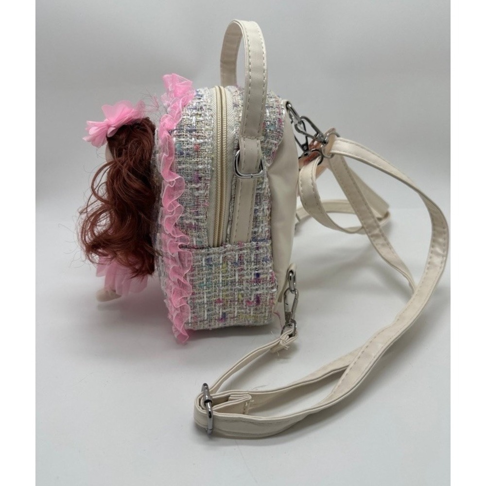 Articulated Doll Woven Mini Backpack Purse - Picture 2 of 11